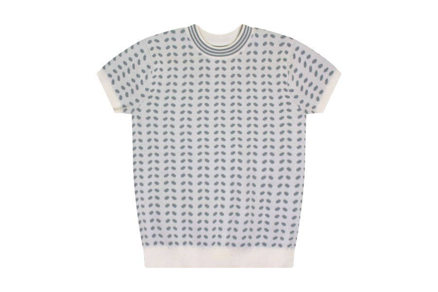 Patterned sage sweater by Klai