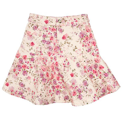 Posie print denim skirt by Petite Pink
