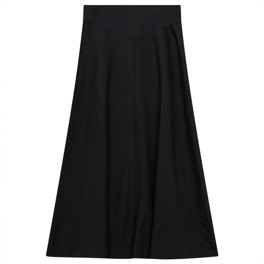 Scuba black flair skirt by Gem
