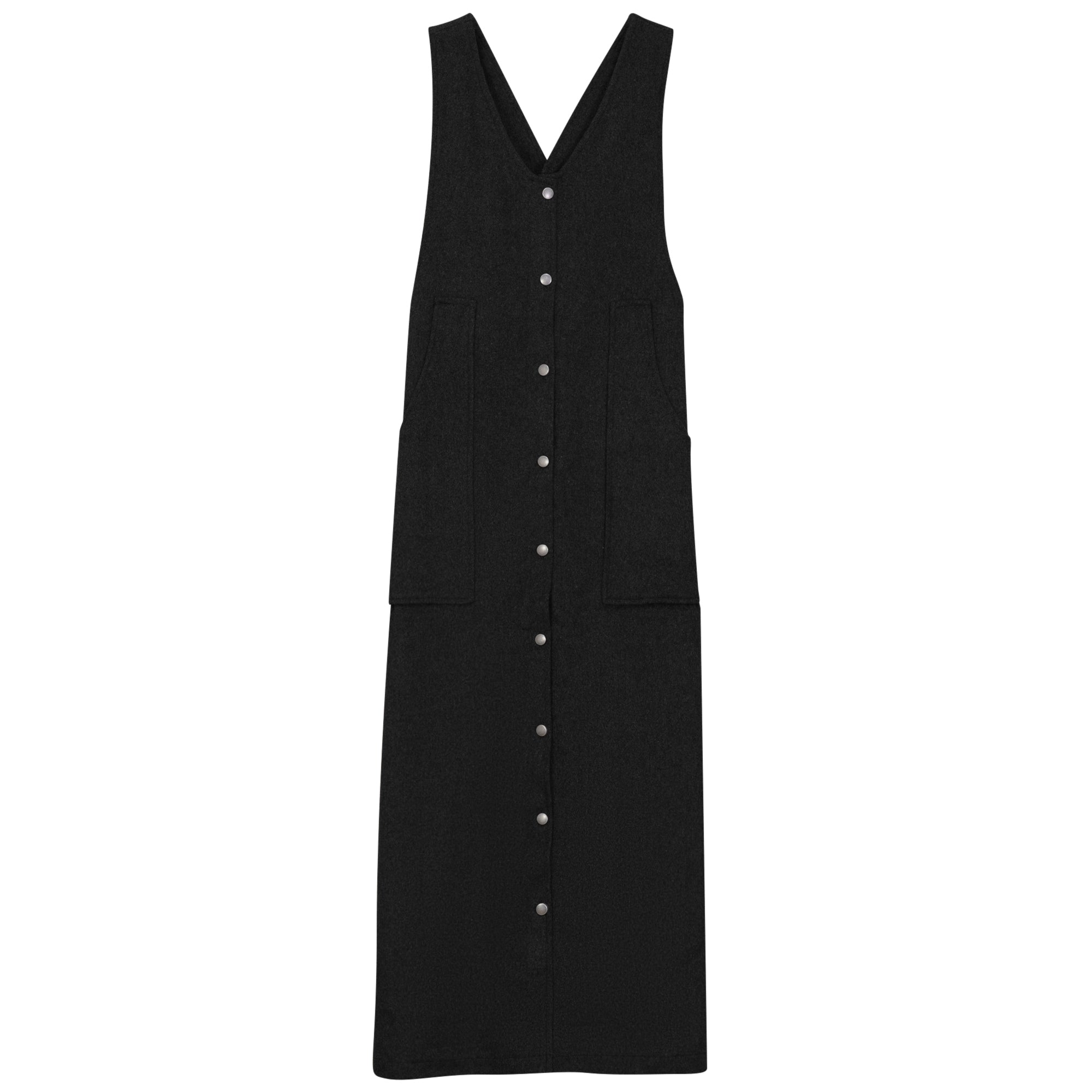 Gem Wool button down black jumper