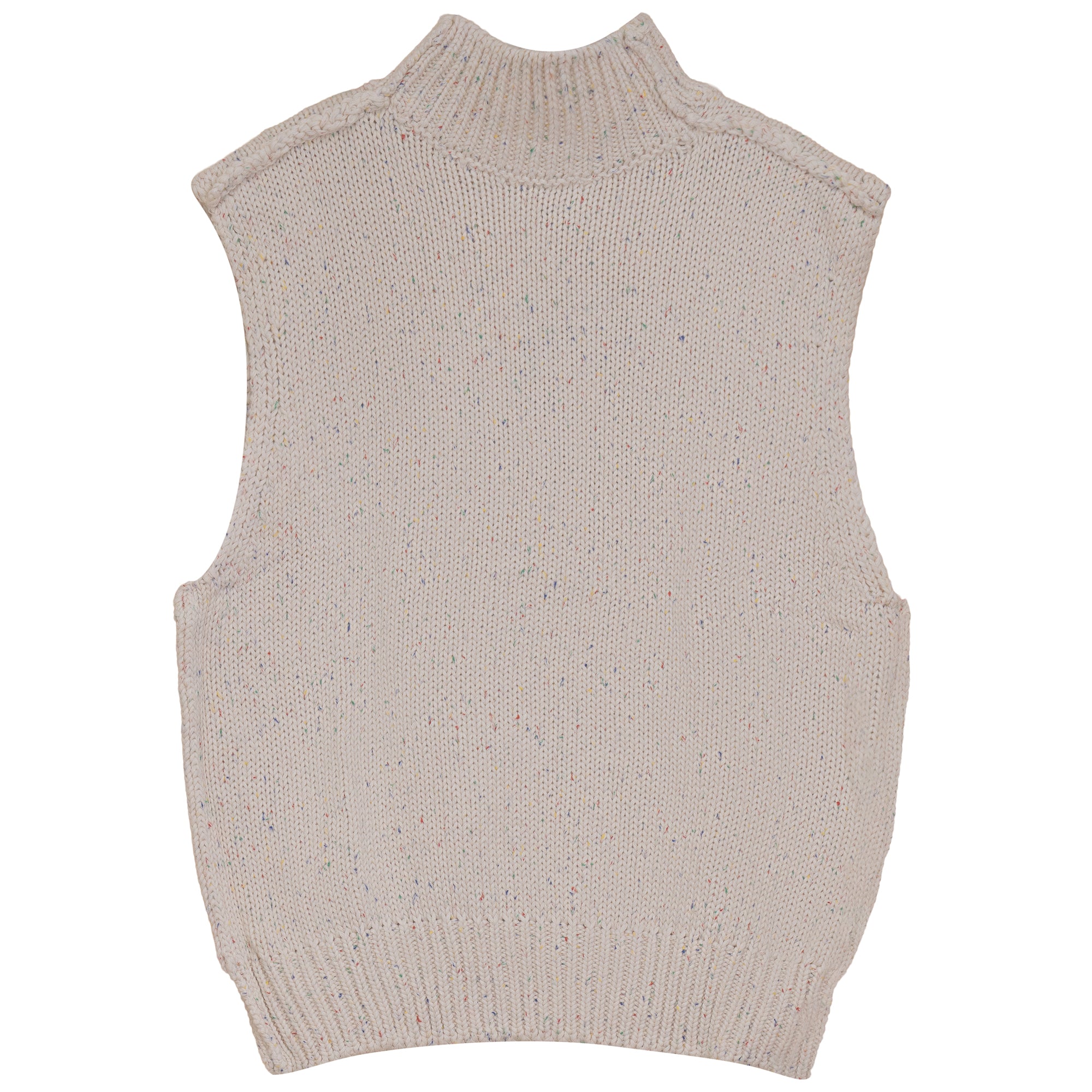 Gem Cream turtleneck vest