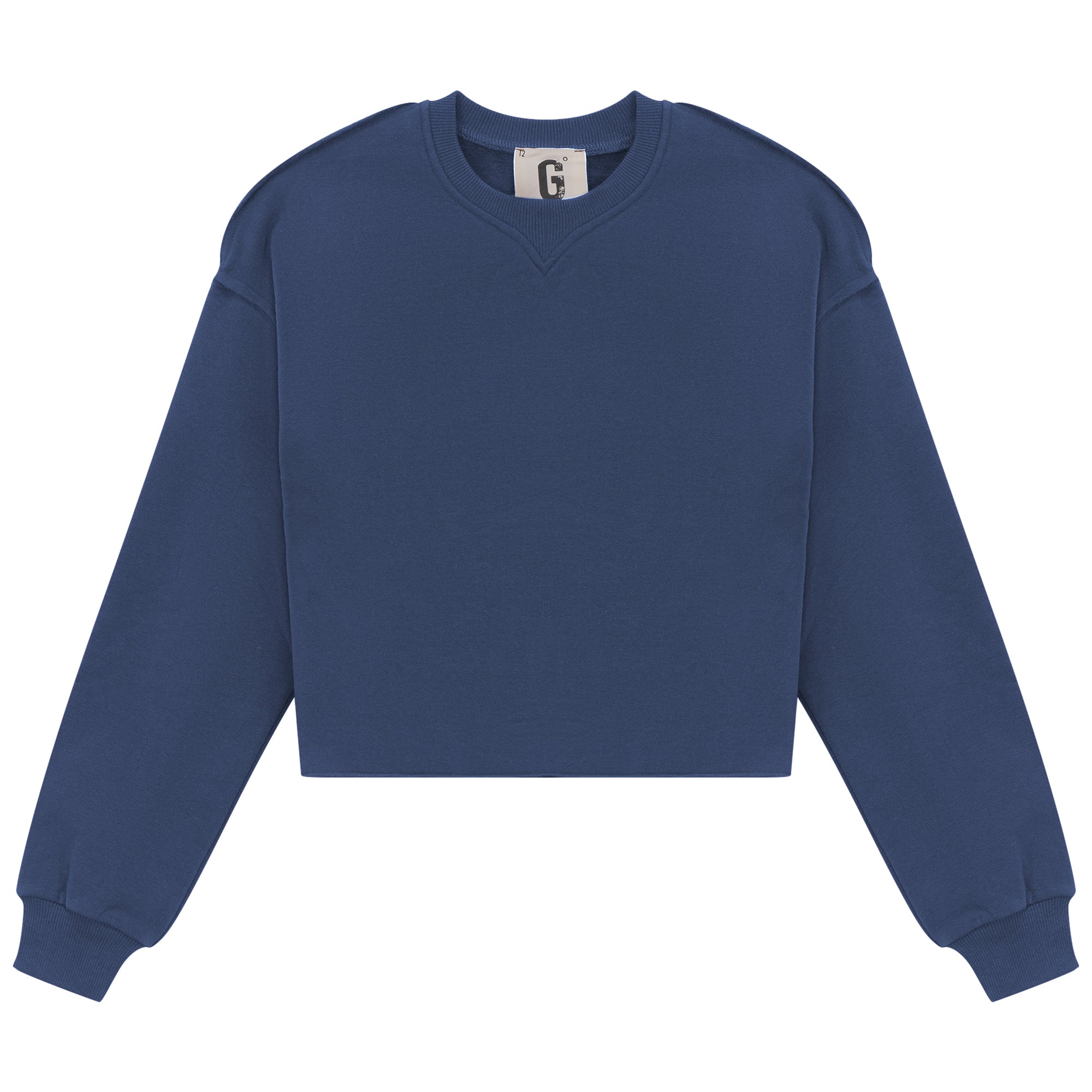 Gem Raw edge blue sweatshirt