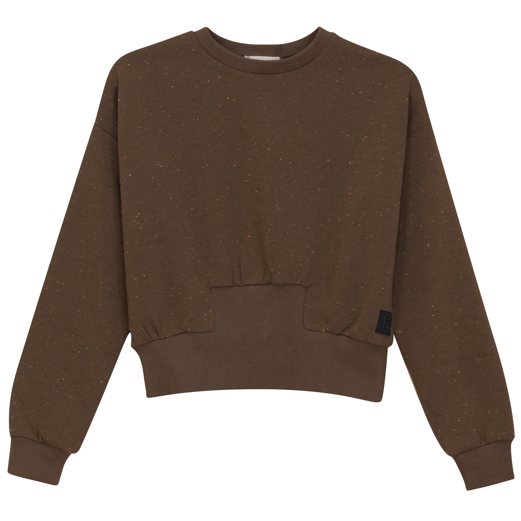 Gem Speckled tan sweatshirt