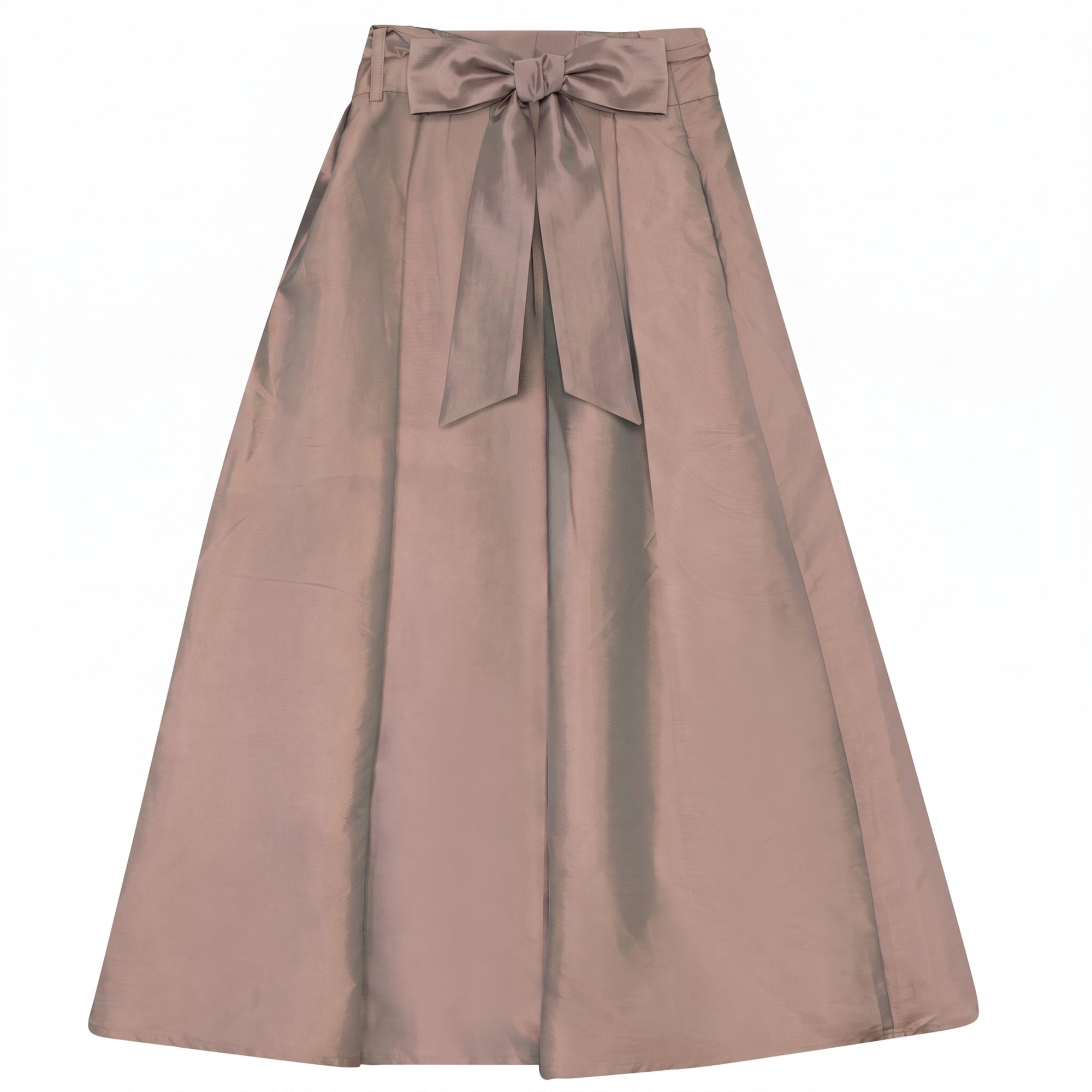 Gem Bow detail taffeta copper skirt - Flying Colors