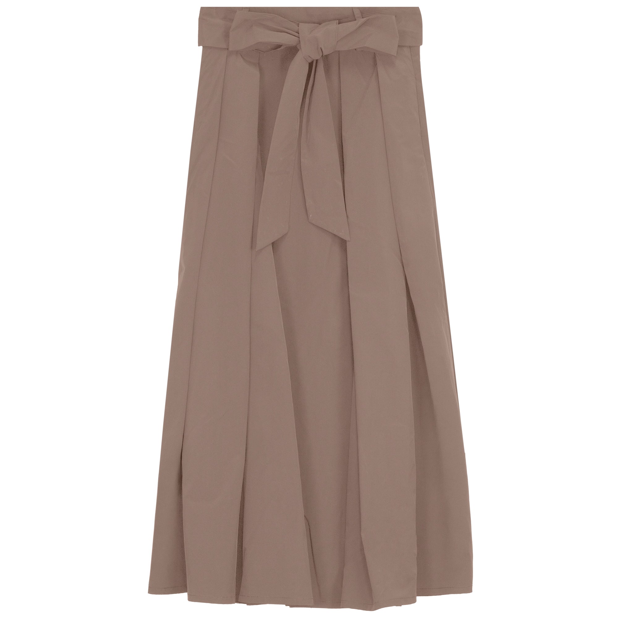 Gem Bow detail taffeta taupe skirt - Flying Colors