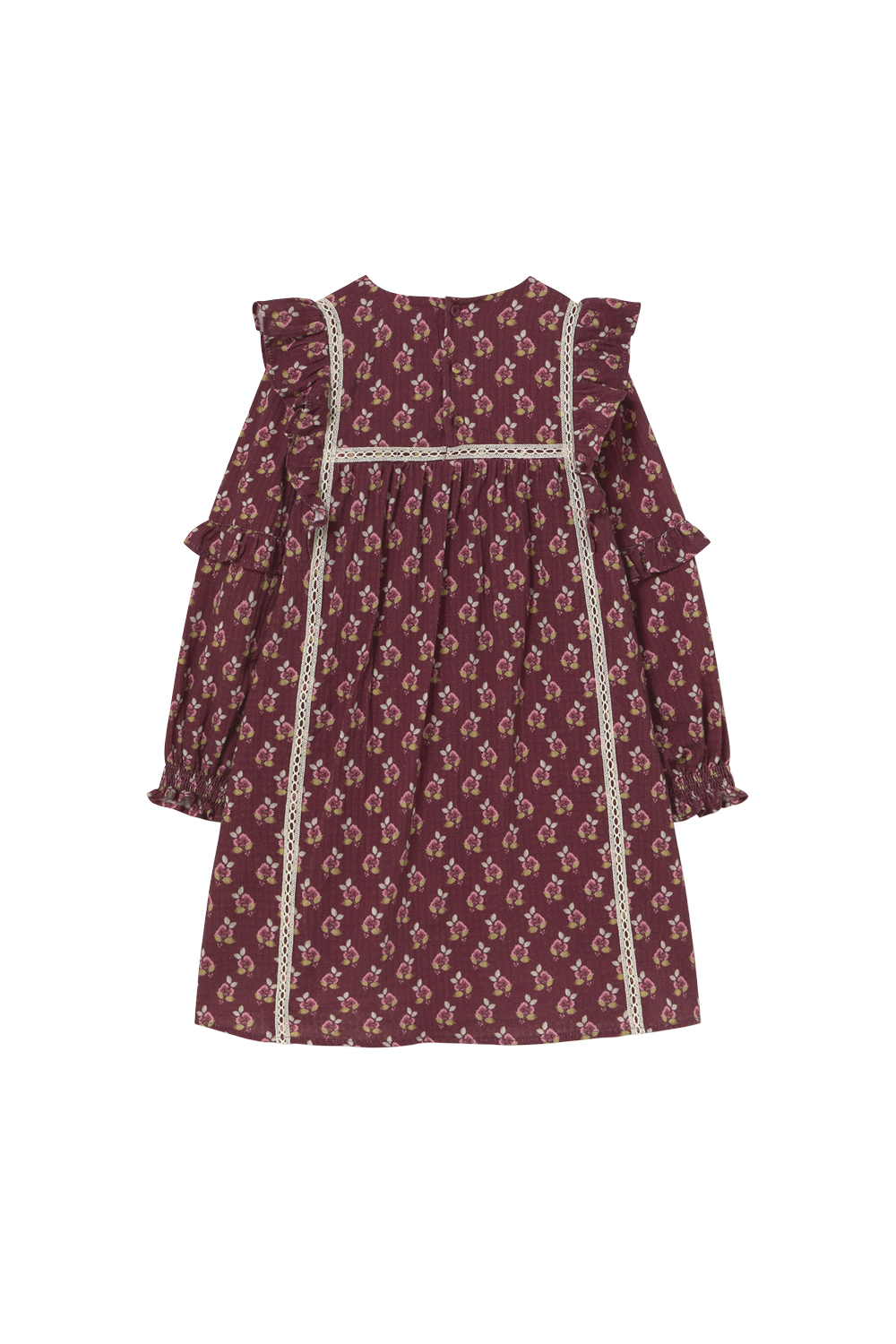 Cozmo Burgundy bloom dress