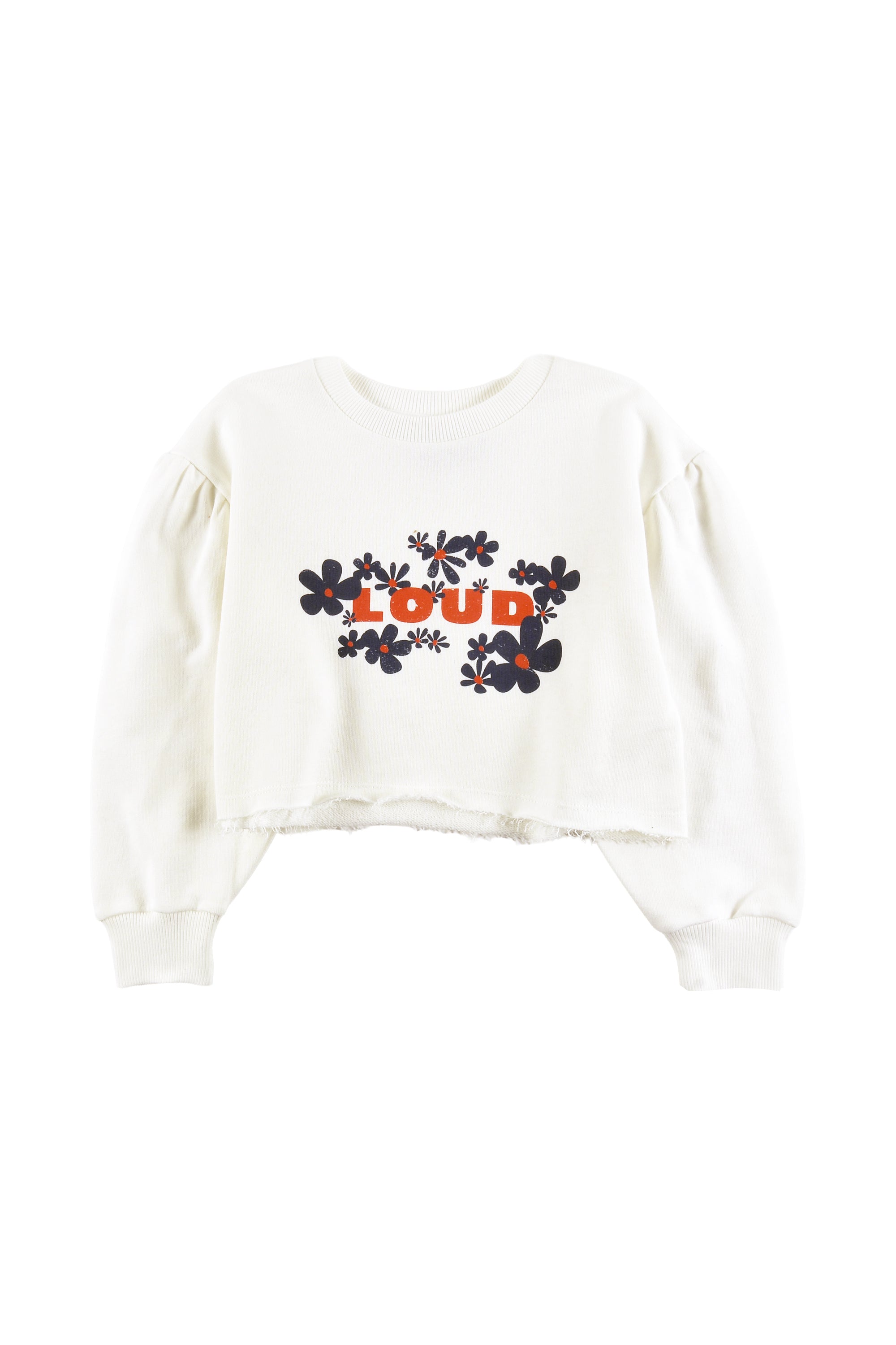 Loud Flower printed white sweatshirt