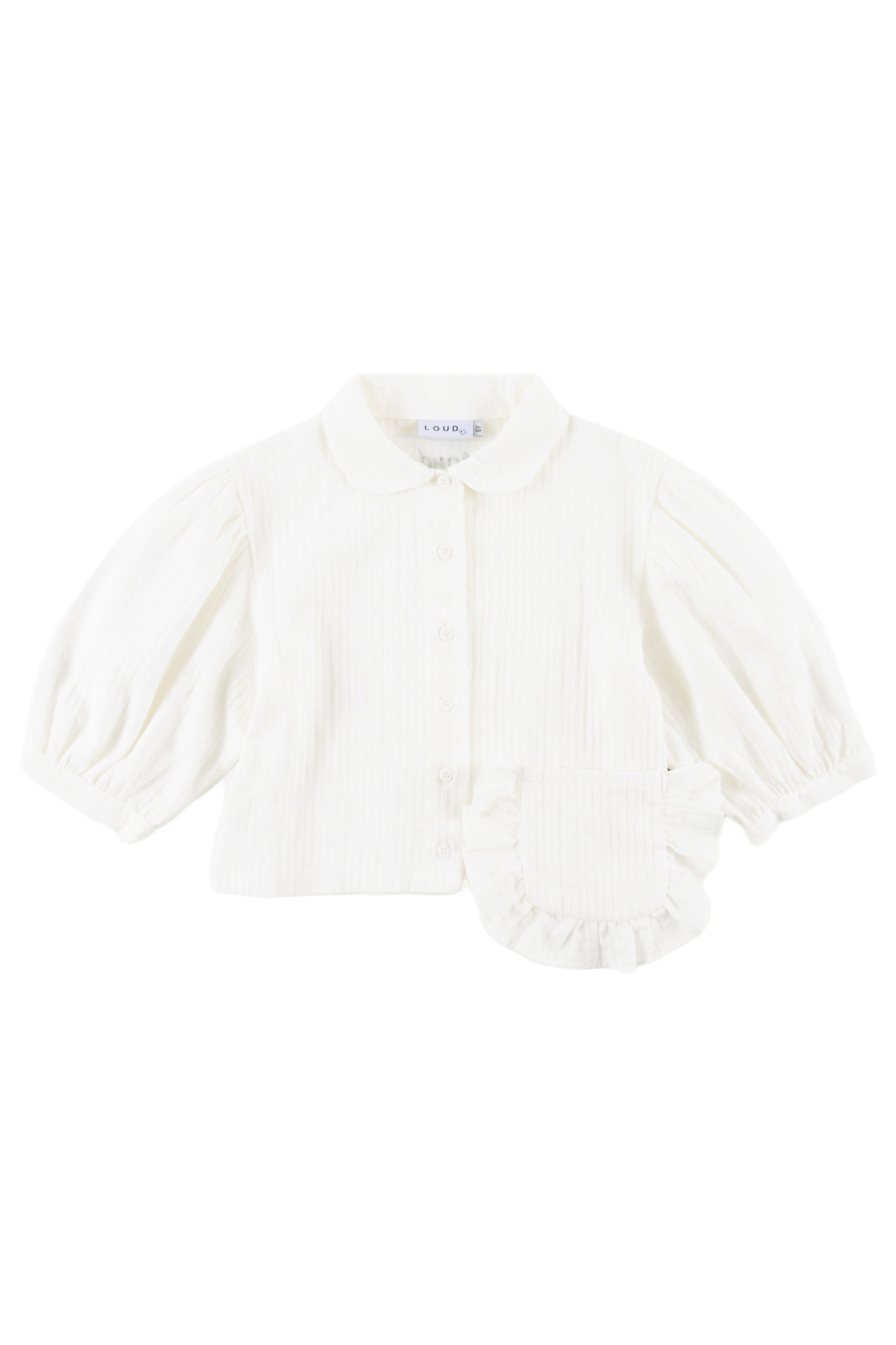Ruffle pocket woven shirt by Loud
