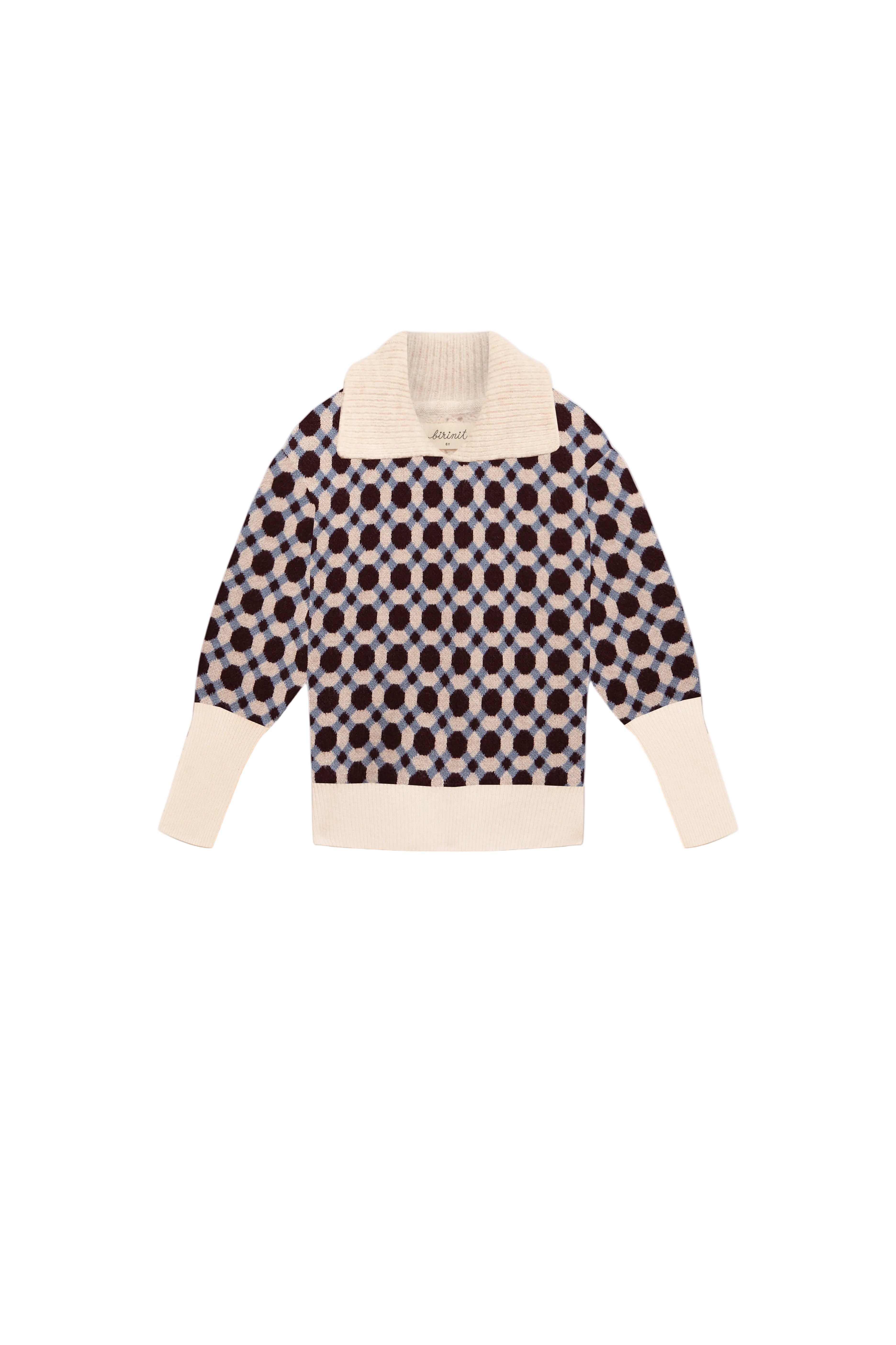 Birinit Geometric Knit Sweater
