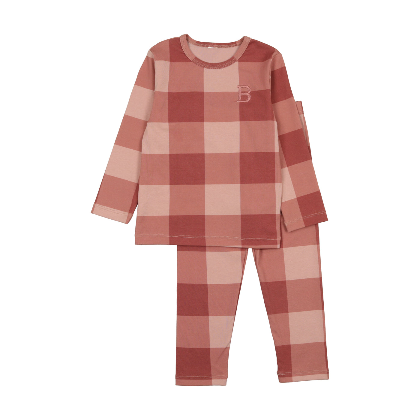 Bonjoy Grid Pajamas - Berry Bonjoy Grid Pajamas - Berry