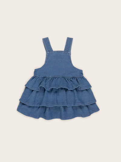 Denim Frill dress by Hux Baby