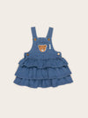 Denim Frill dress by Hux Baby