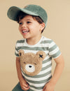 Furry huxbear Stripe T-shirt by Hux Baby