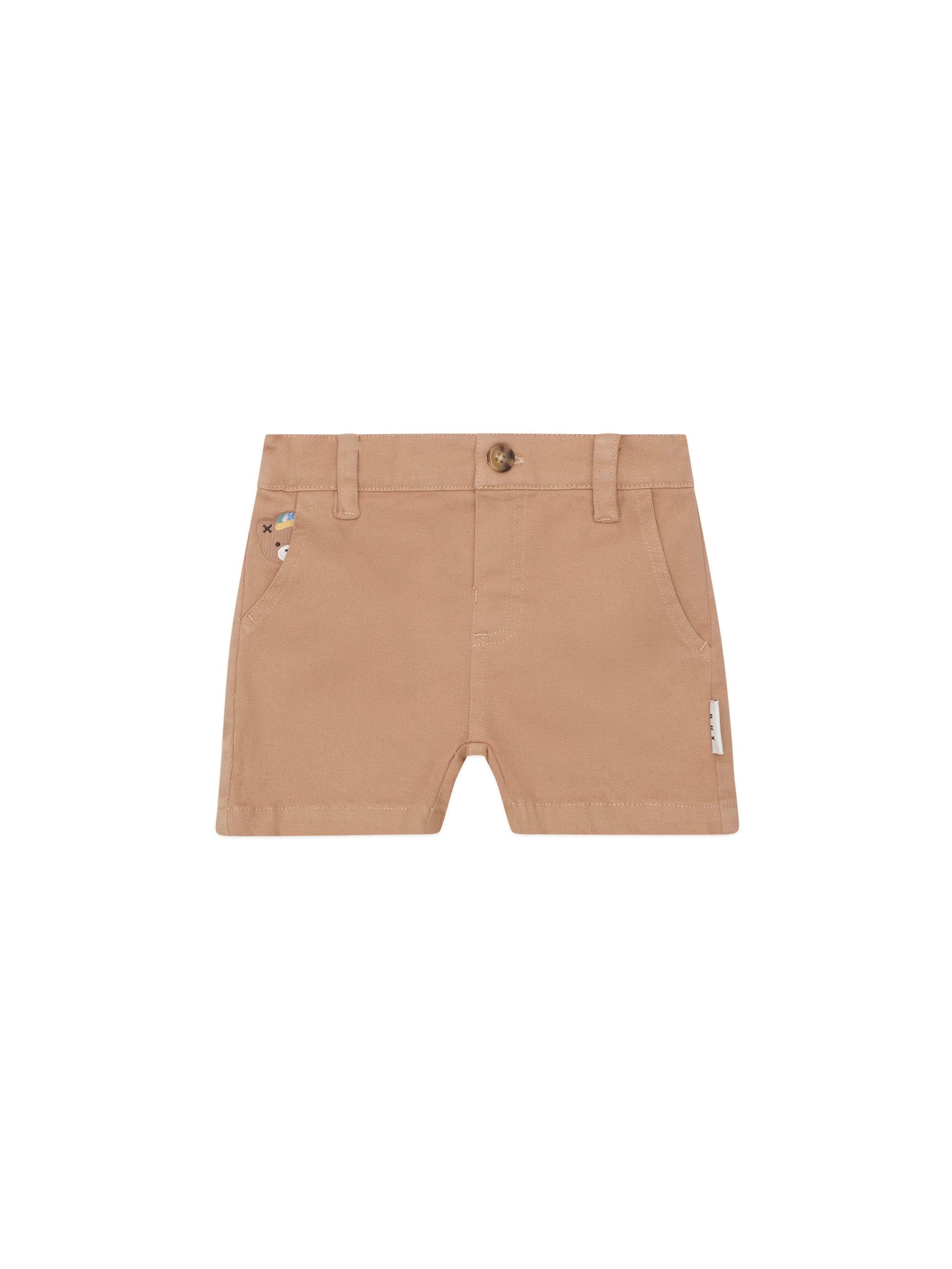 Huxbear Caramel Chino Short by Hux Baby