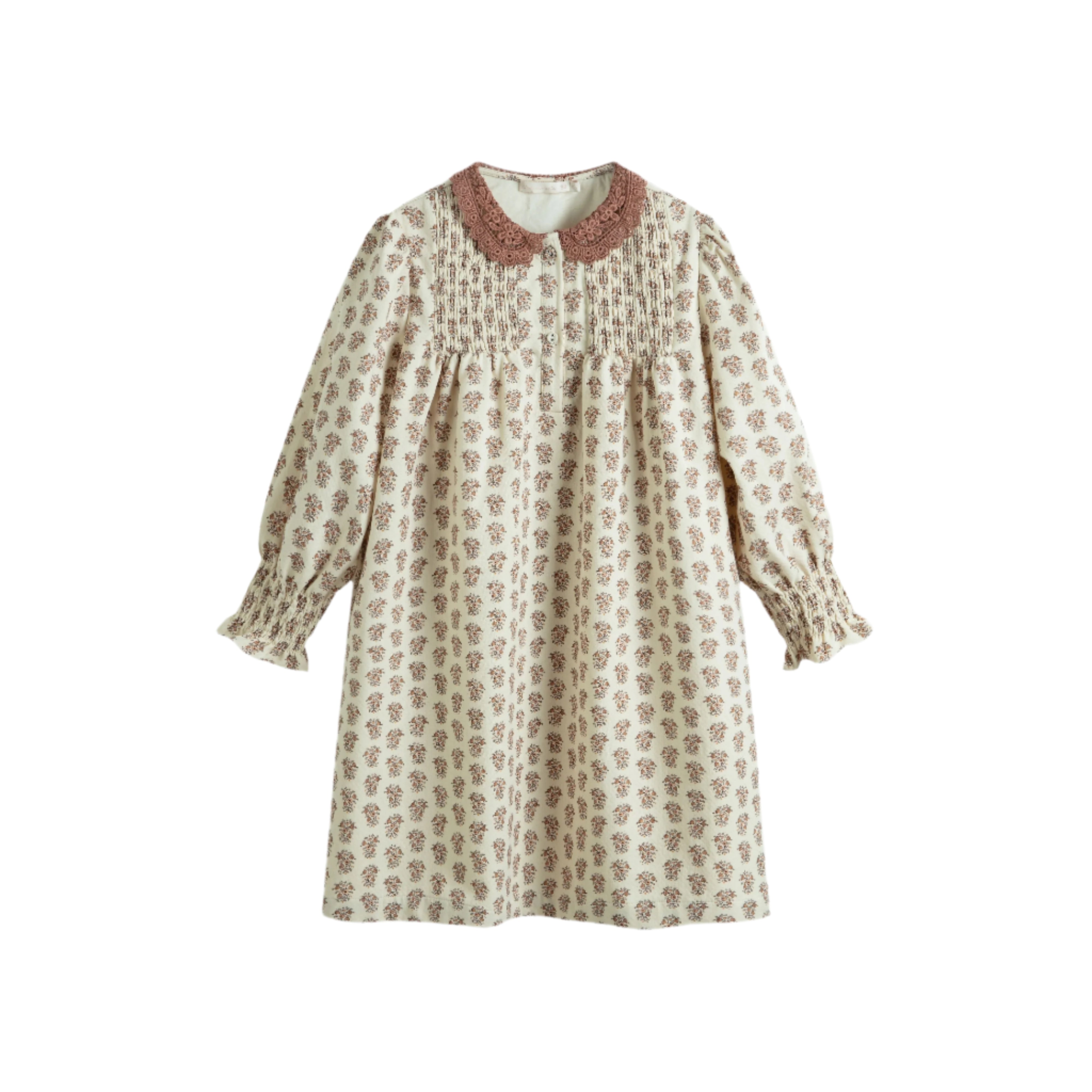 C'era Una Volta Loredana cream flower dress