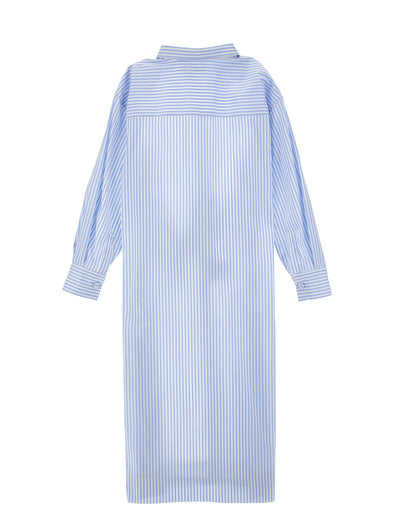 Tie belt poplin shirt dress by Philosophy