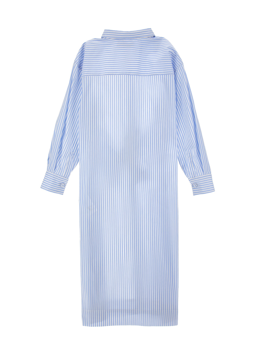 Tie belt poplin shirt dress by Philosophy