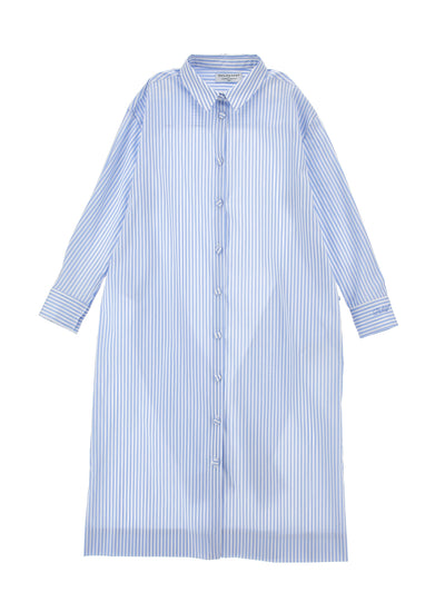 Tie belt poplin shirt dress by Philosophy