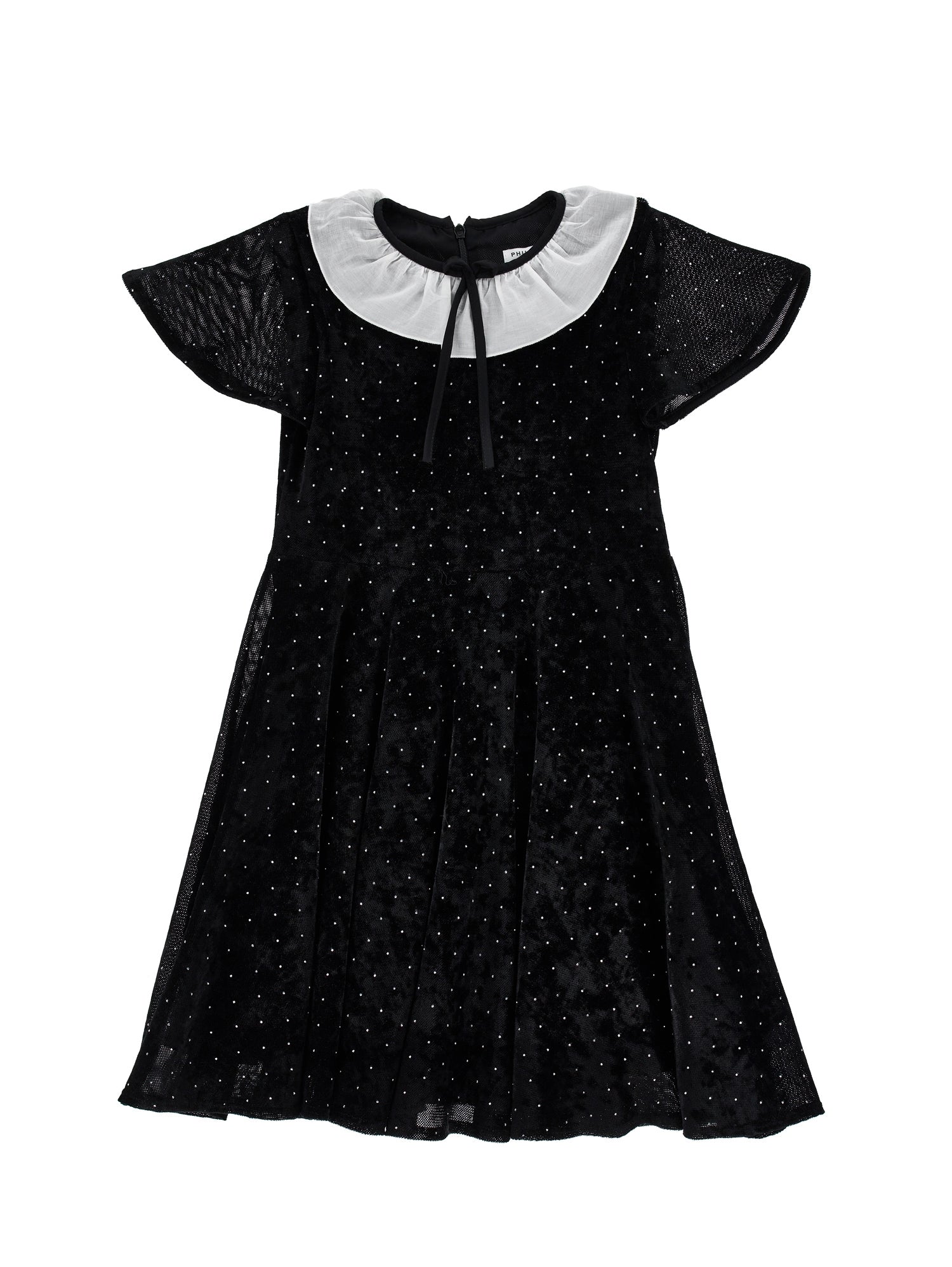 Philosophy Velvet dotted dress (Long Sleeve) - Flying Colors