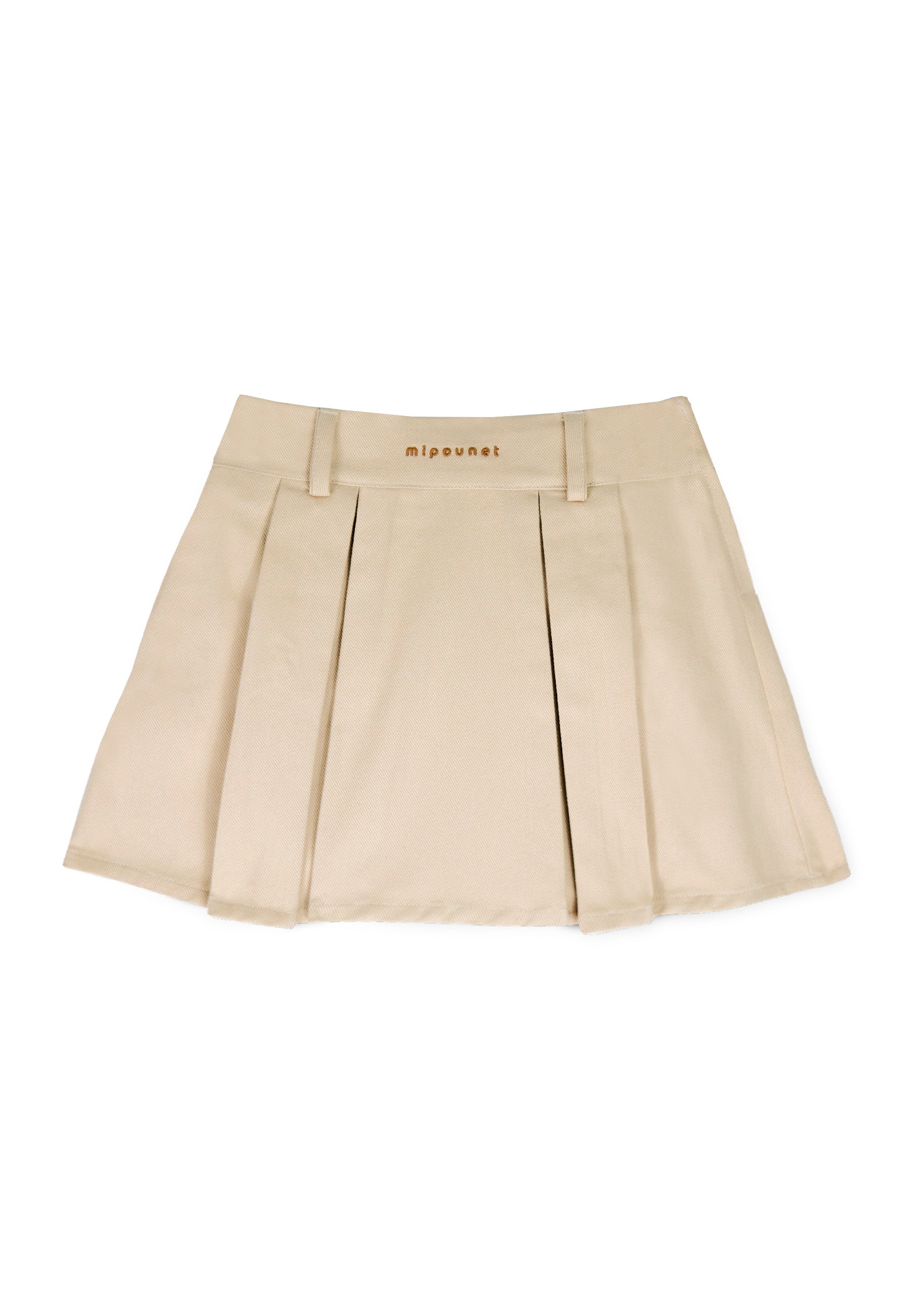 Mipounet Nina pleated cream skirt