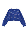 Word printed blue sweatshirt by Philosophy