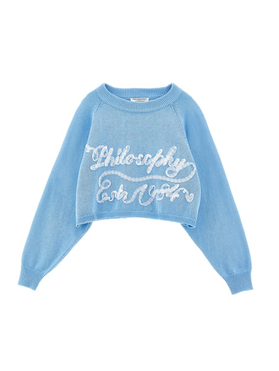 Lace print top by Philosophy