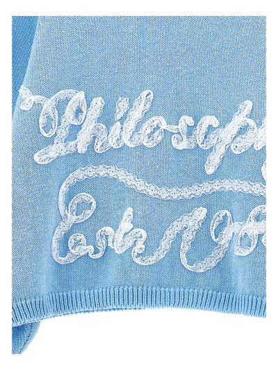 Lace print top by Philosophy