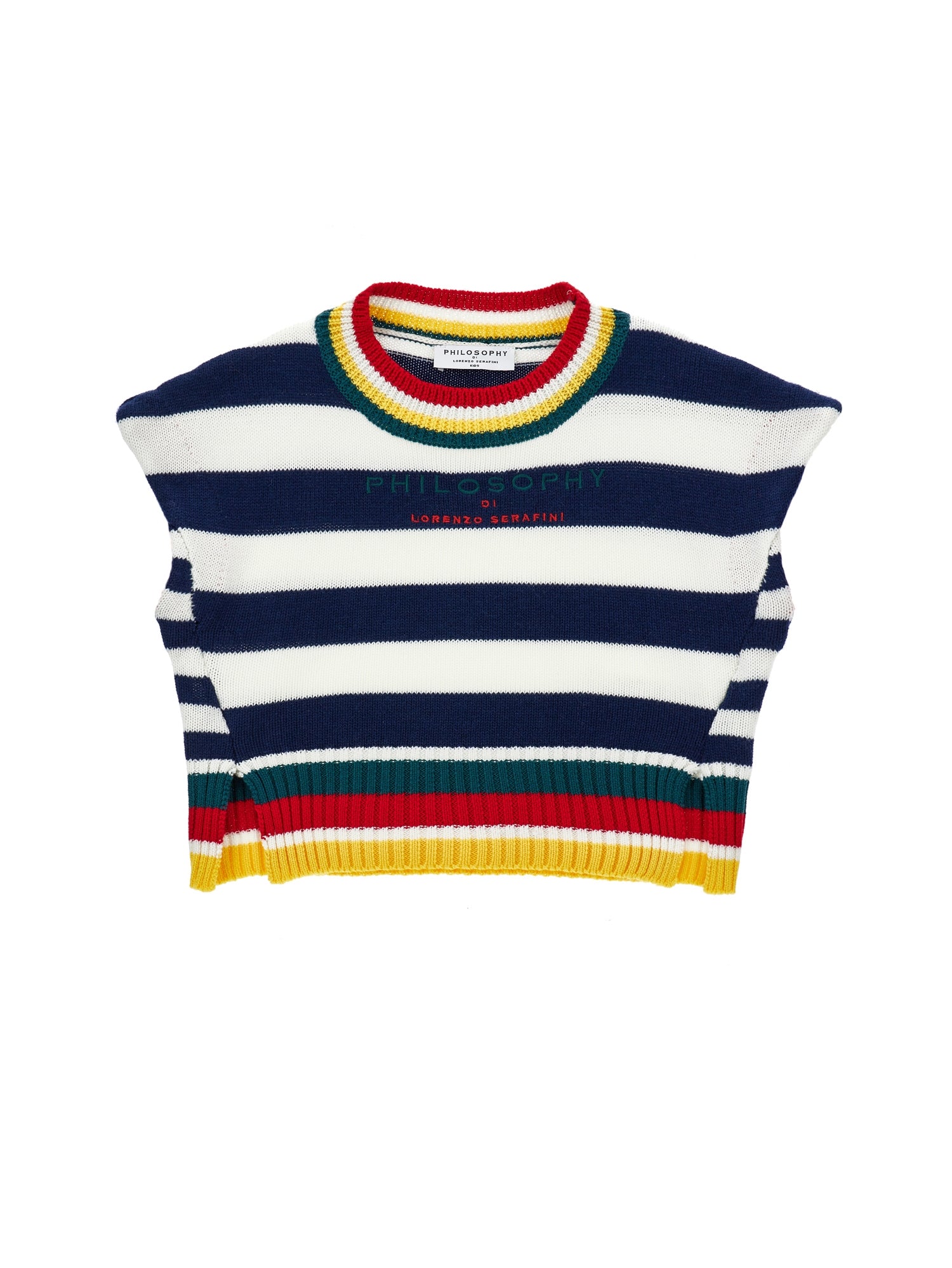 Philosophy Blue/white stripe vest