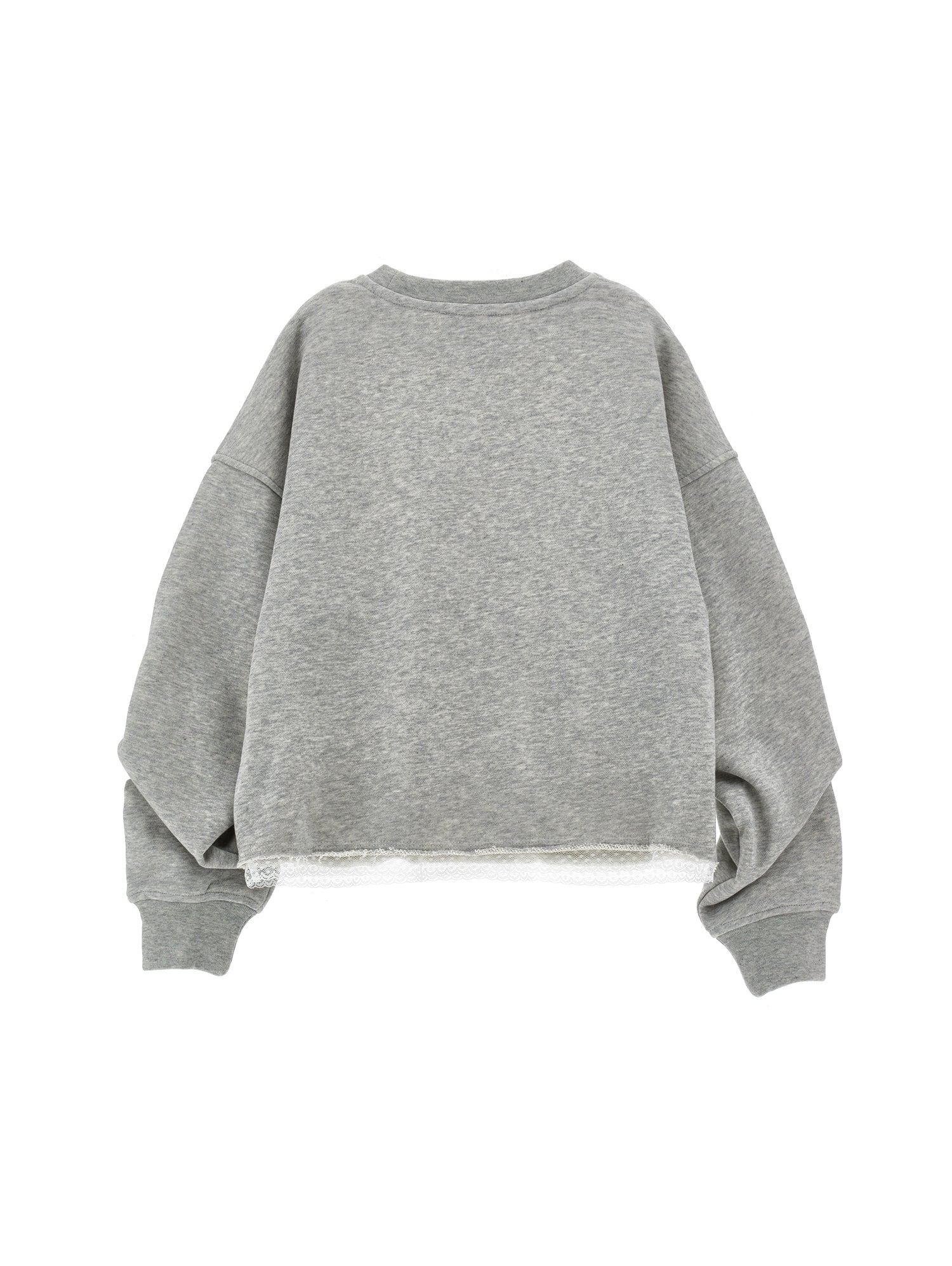 Philosophy Rope scrunch sleeve grey sweatshirt