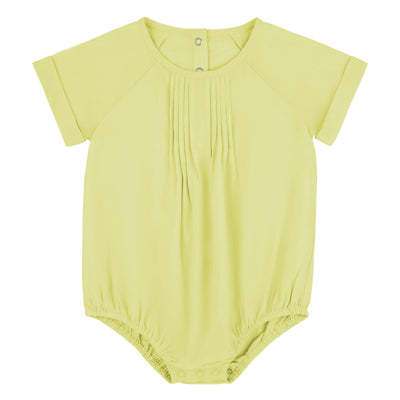 Pin tuck yellow romper by Ra & Da
