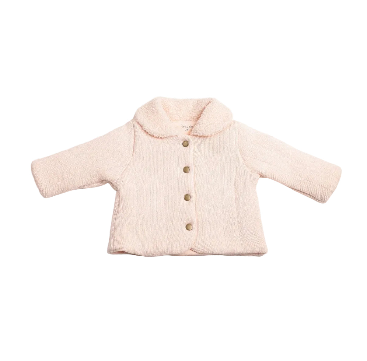 Bee & Dee Sherpa collar pink jacket