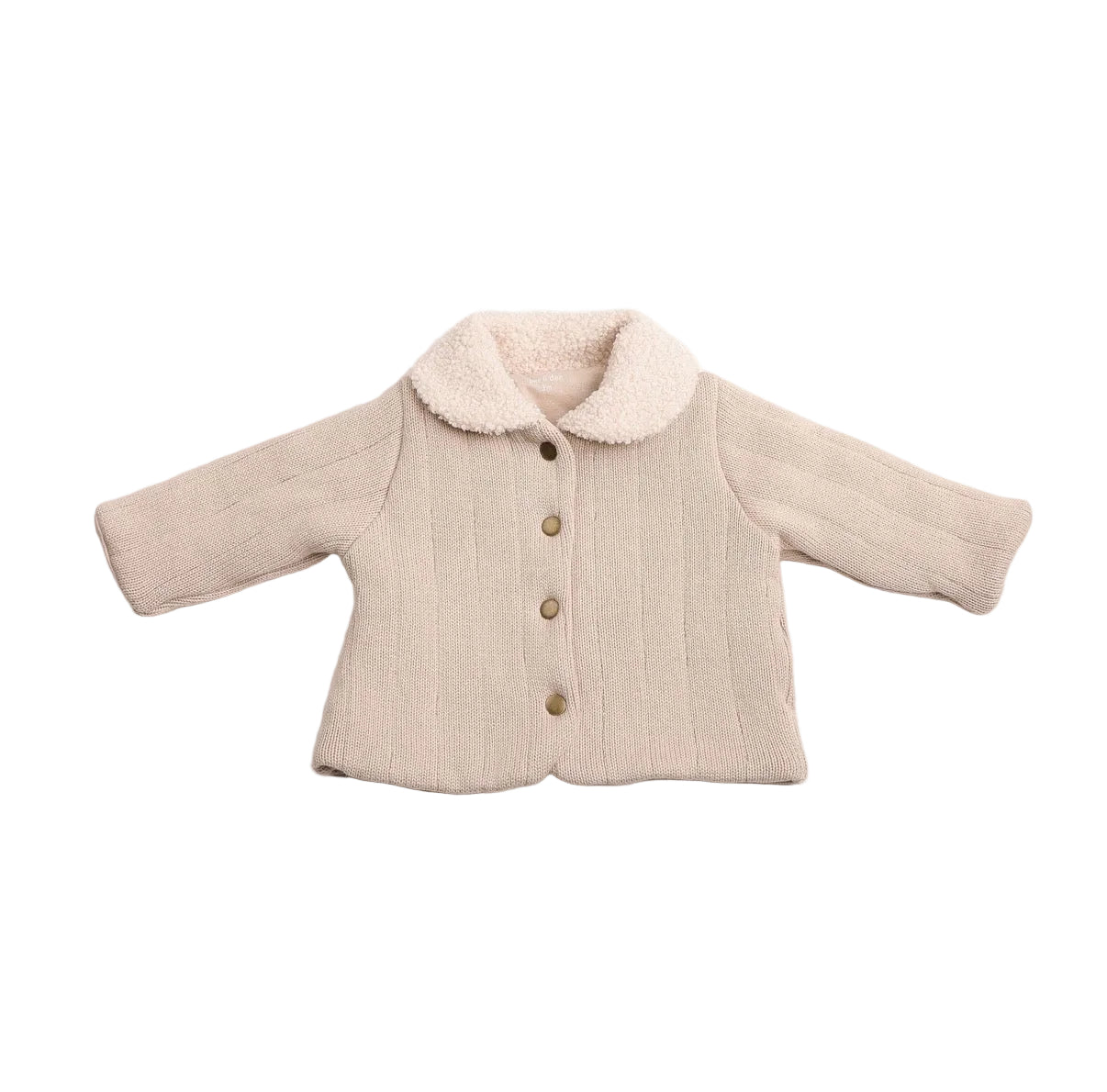 Bee & Dee Sherpa collar neutral jacket - Flying Colors