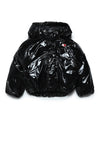 Shiny black puffer coat by Diesel