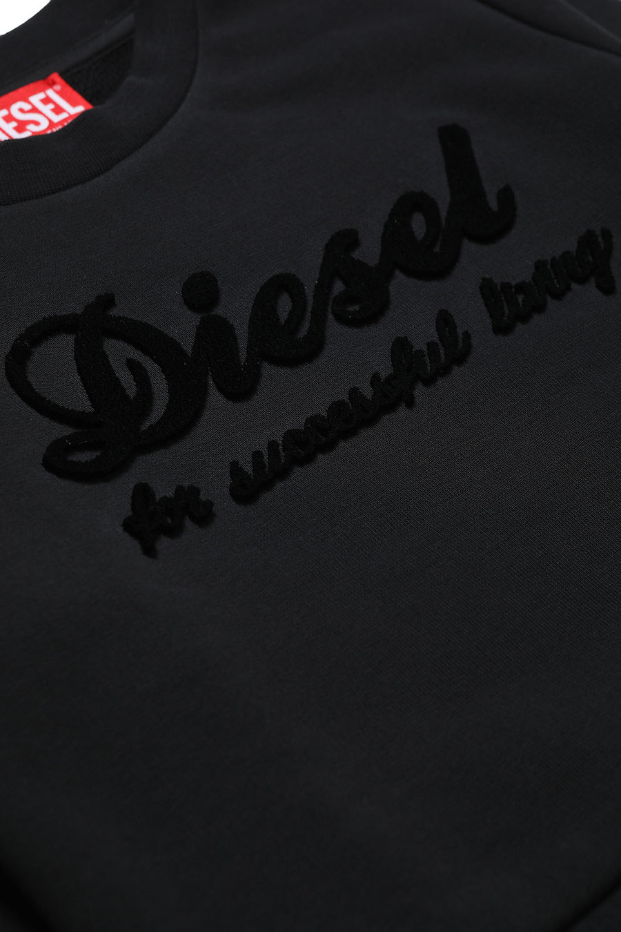 Black logo sweatshirt by Diesel