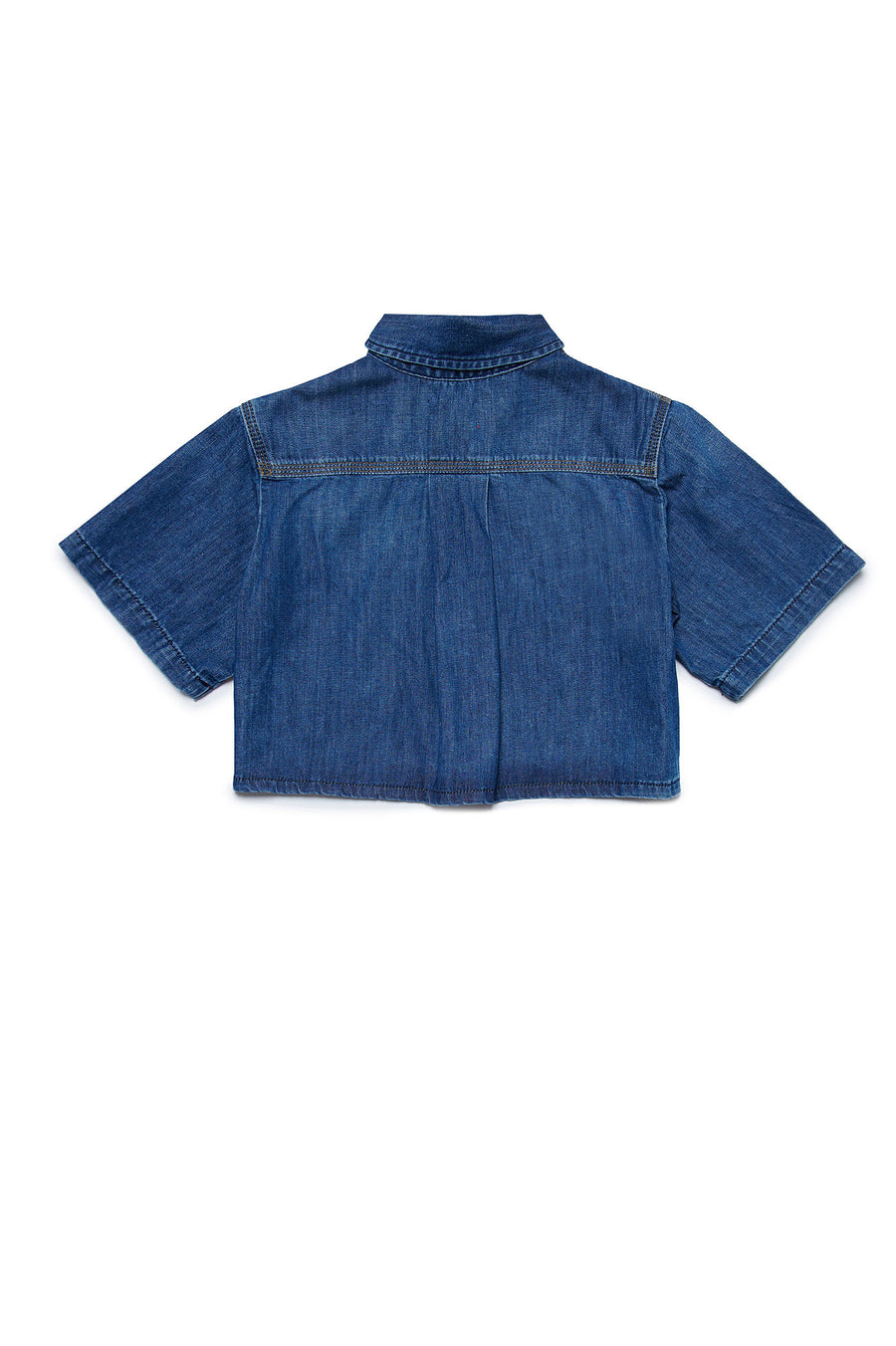 Crop blue denim shirt by Diesel