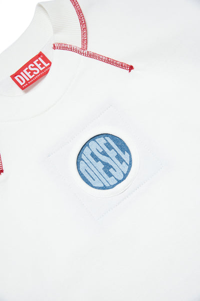 Stitch white sweatshirt by Diesel