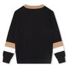 Knit black sweater by Hugo Boss
