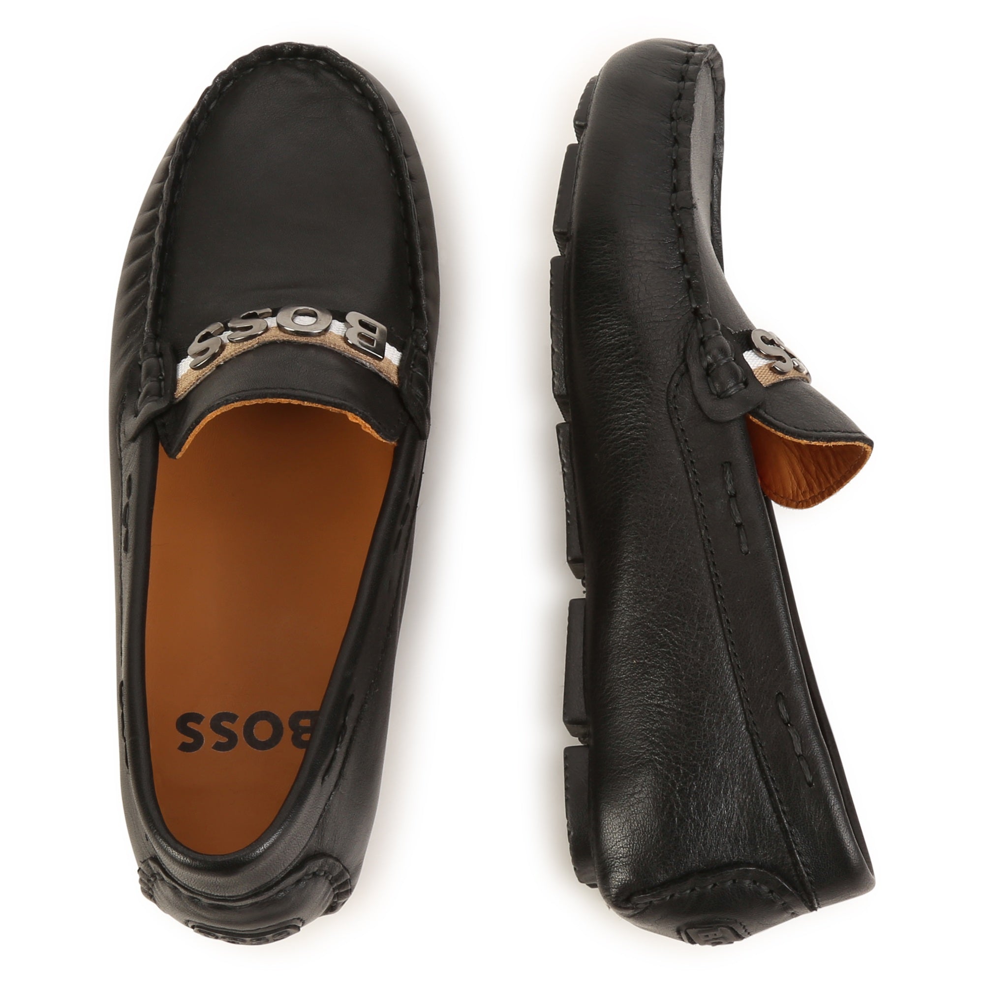 Moccasin black loafers Hugo Boss– Flying Colors