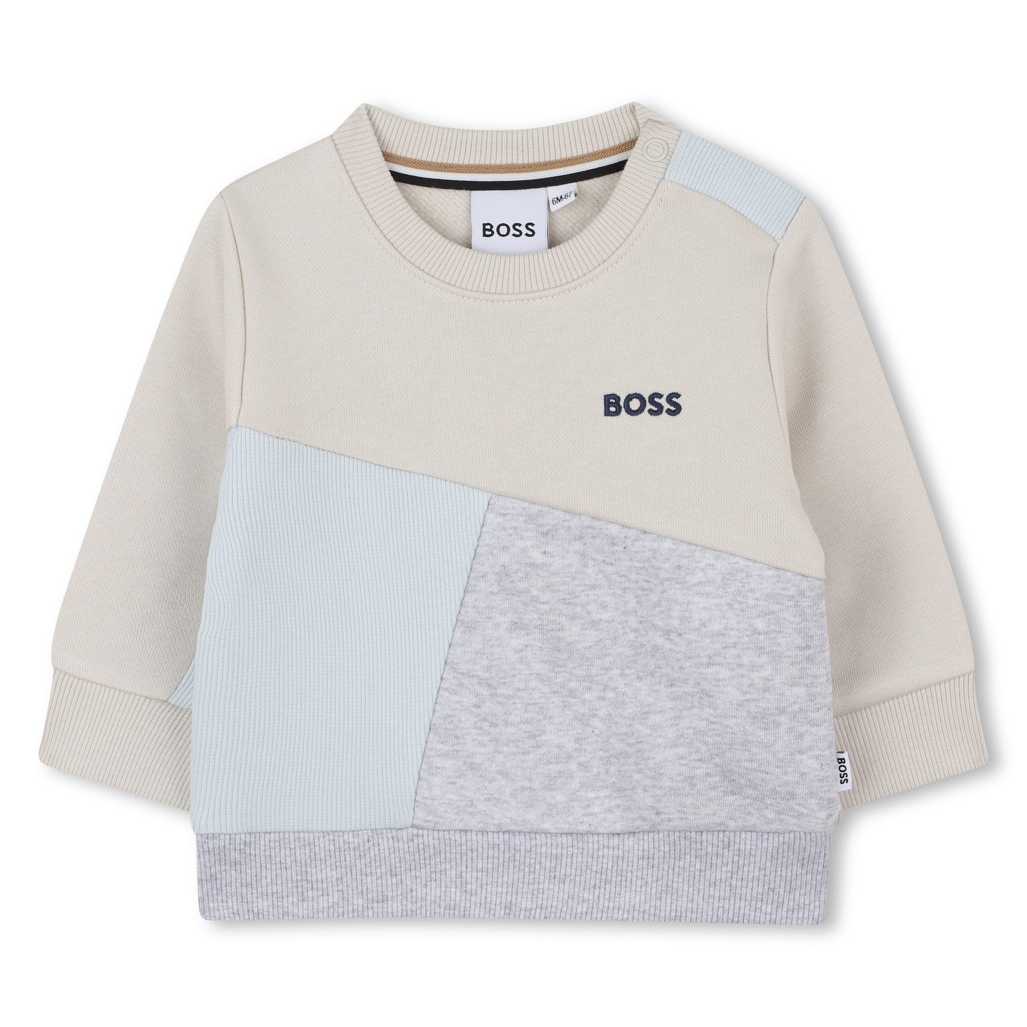 Boss Color block sand baby sweatshirt