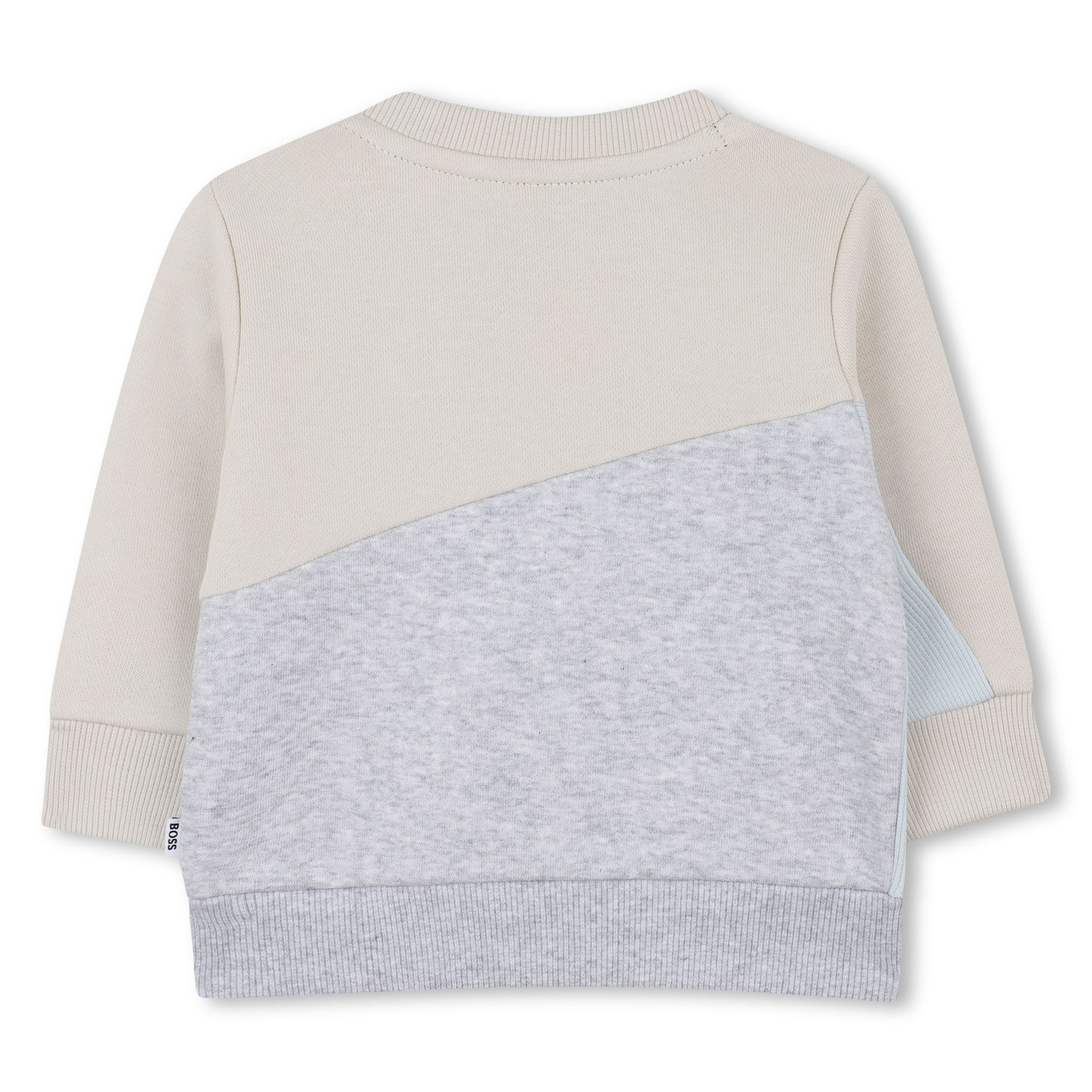 Boss Color block sand baby sweatshirt