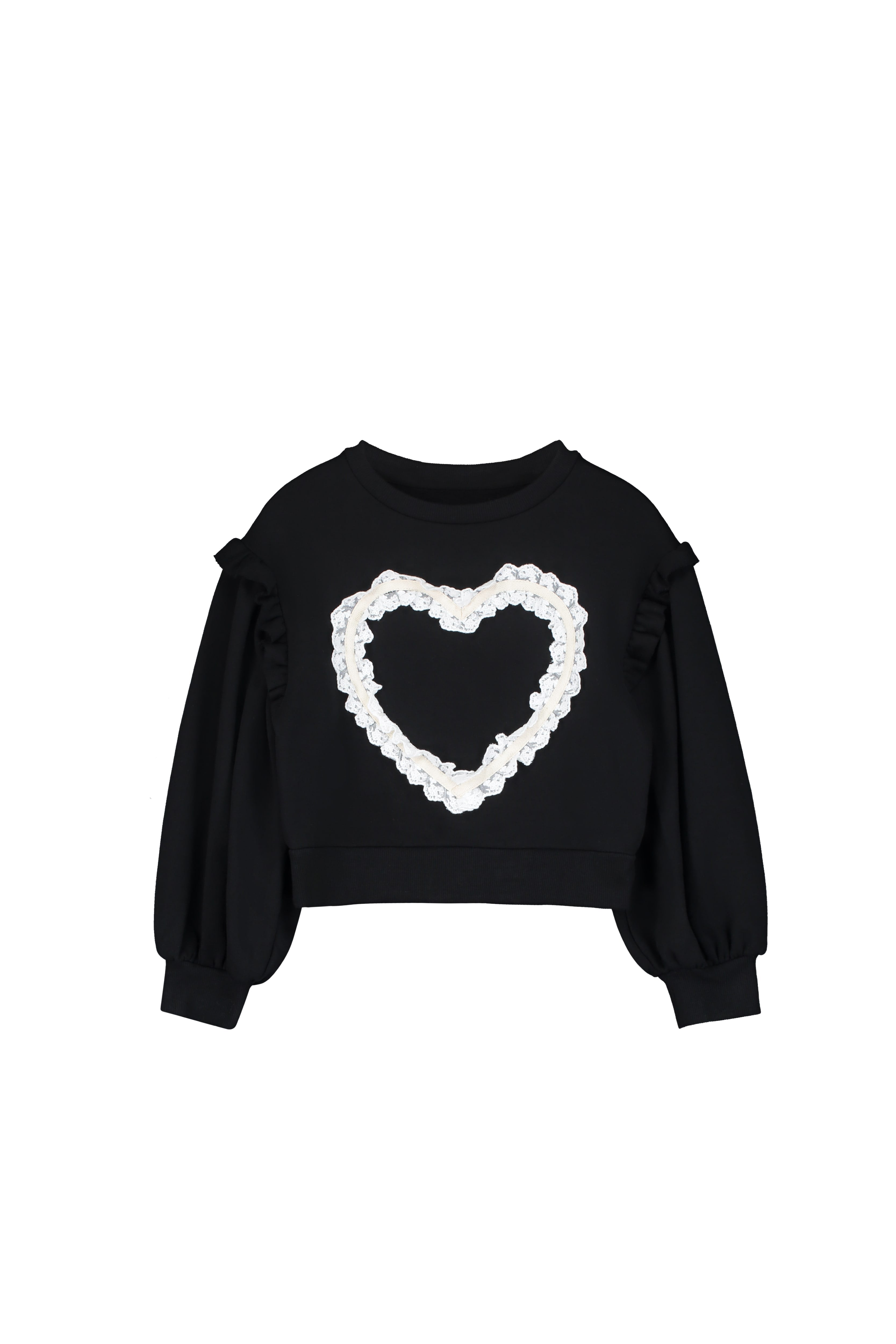Little Creative Factory Lace heart sweatshirt