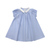 Blue stripe collar dress by Little Parni