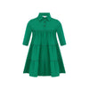 Green tiered dress by Little Parni