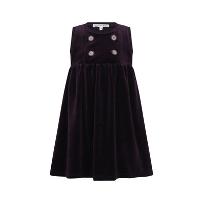 Velour plum jumper by Little Parni
