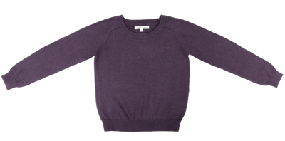 Elbow patch plum sweater by Little Parni