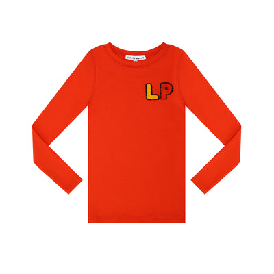 LP orange long sleeve t-shirt by Little Parni