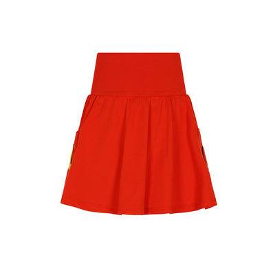 Pockets orange skirt by Little Parni