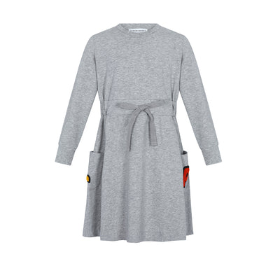 Pocket grey dress by Little Parni