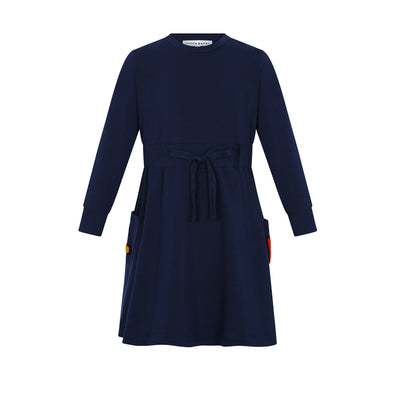Pocket navy dress by Little Parni
