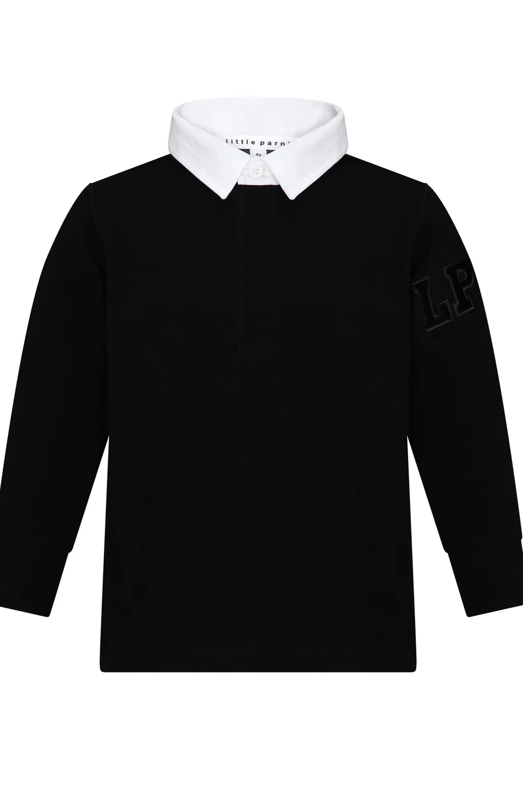 Little Parni Collared black polo